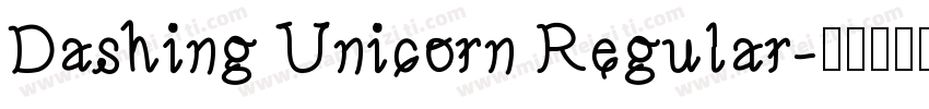 Dashing Unicorn Regular字体转换